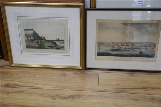 A collection of ten assorted Brighton prints: Royal Chain Pier, Brighton; Brighton New Church; Brighton Town Hall and Market, The Royal